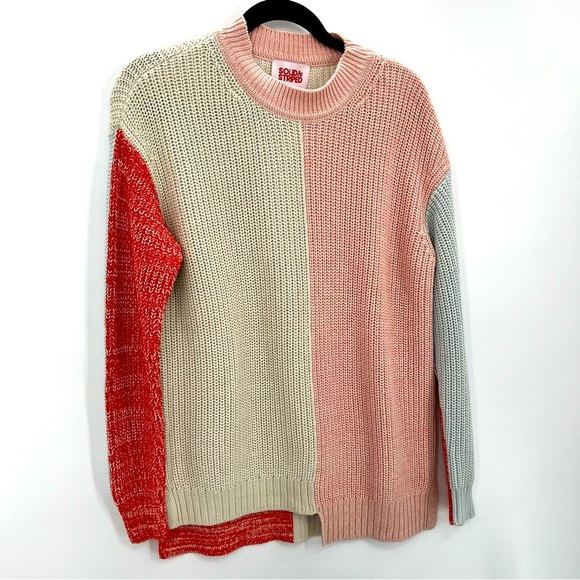 NWT Solid & Striped The Max Asym Pullover Knit Sweater Marled Colorblock Top S - Picture 8 of 11